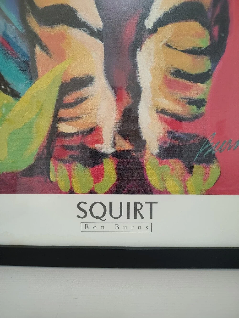 Squirt by Ron Burns Whimsical Kitten Cat FRAMED Portrait Art Print Z Gallery 24x
